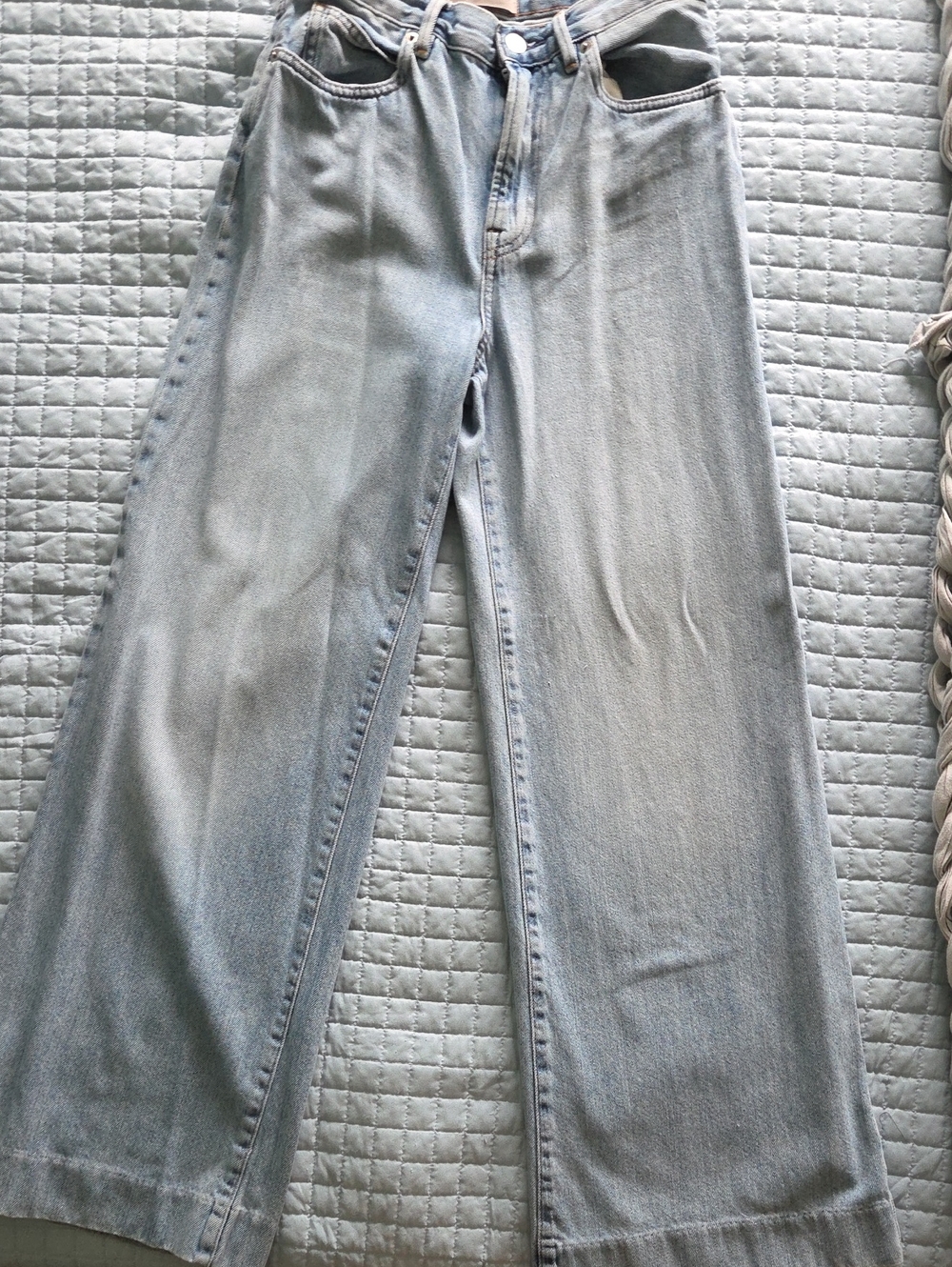 EVERLANE  Summer Wide Leg Classic Light Wash Women’s Jeans - Casual Wide Leg